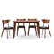 Baxton Studio Sumner Mid-Century Style "Walnut" Brown 5-Piece Dining Set 114-6208 - alternate 1